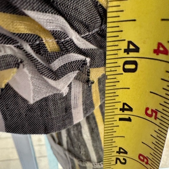 J Crew Sylvan Halter Dress Backless Striped Ruffles Linen cotton size 14… - Picture 14 of 16